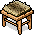 Wooden Cabin Stool with Fur Covering.png