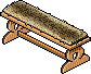 Wooden Cabin Bench with Fur Covering.png