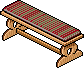 Red Wooden Cabin Bench.png