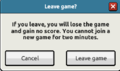 Leaving a game midway through