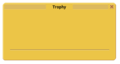 The gold slab where your text will or will not be displayed if you leave it blank.